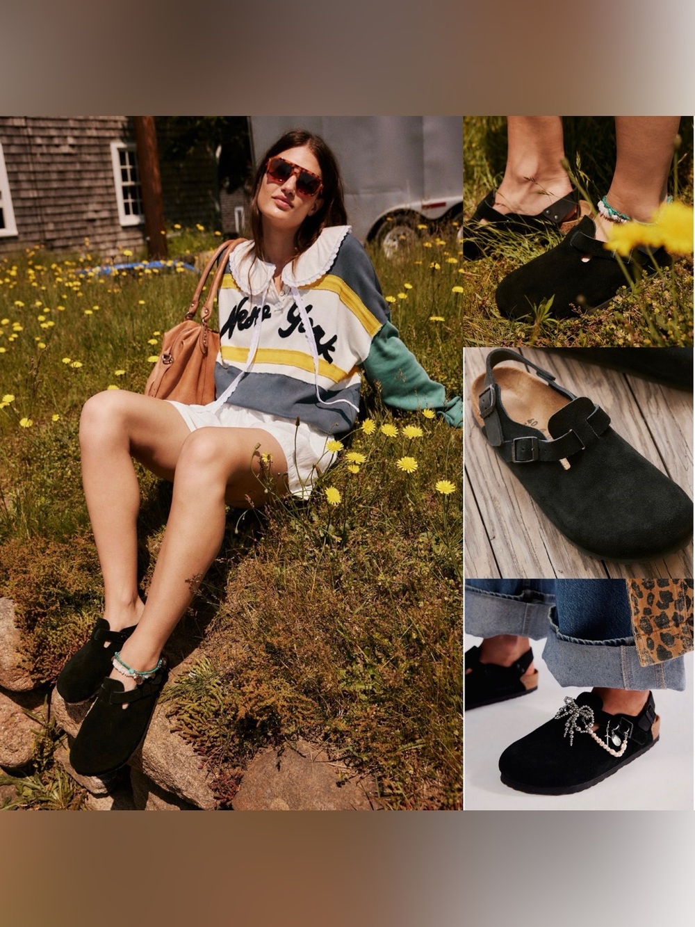 Birkenstock Tokio Black Suede Closed-Toe Clog for Women